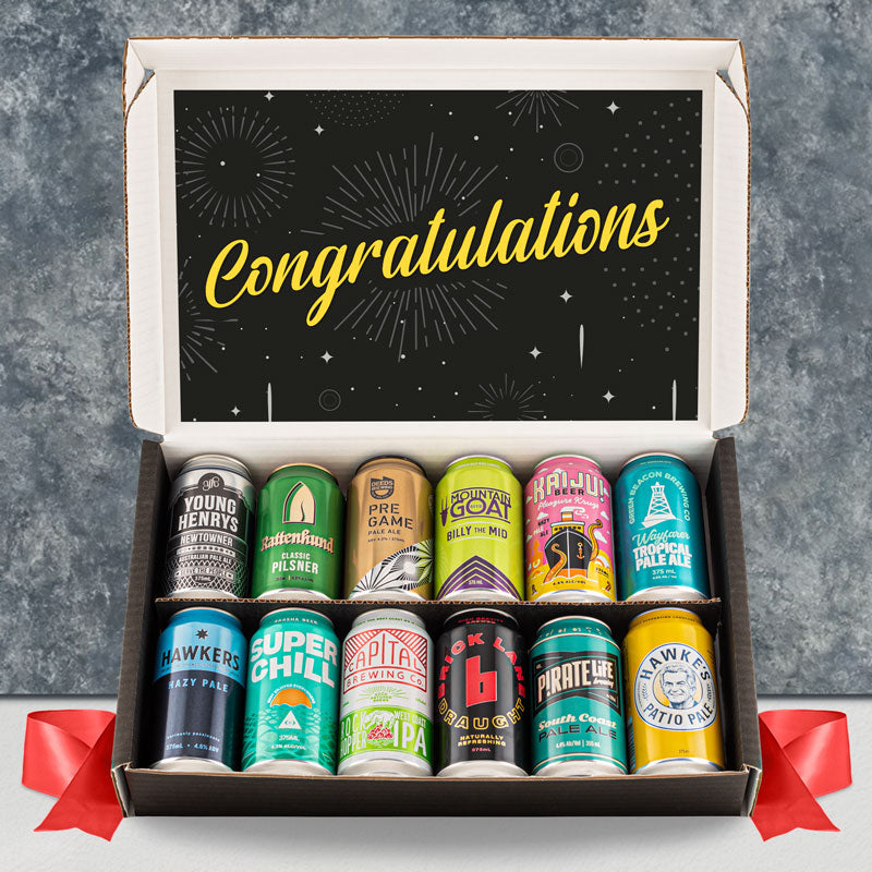 Congratulations Dozen Beer Gift Pack