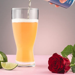 Valentines Beer Glass Pouring