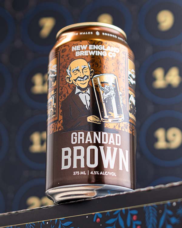 New England Brewing Co Grandad Brown English Brown Ale