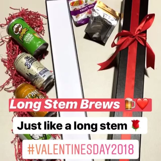 Our latest product: Long Stem Brews. 🍻😎 The beer equivalent of a long stem rose 🌹 
Available with Express Shipping this Valentine’s Day. ❤️❤️ #valentinesday2018 #valentines