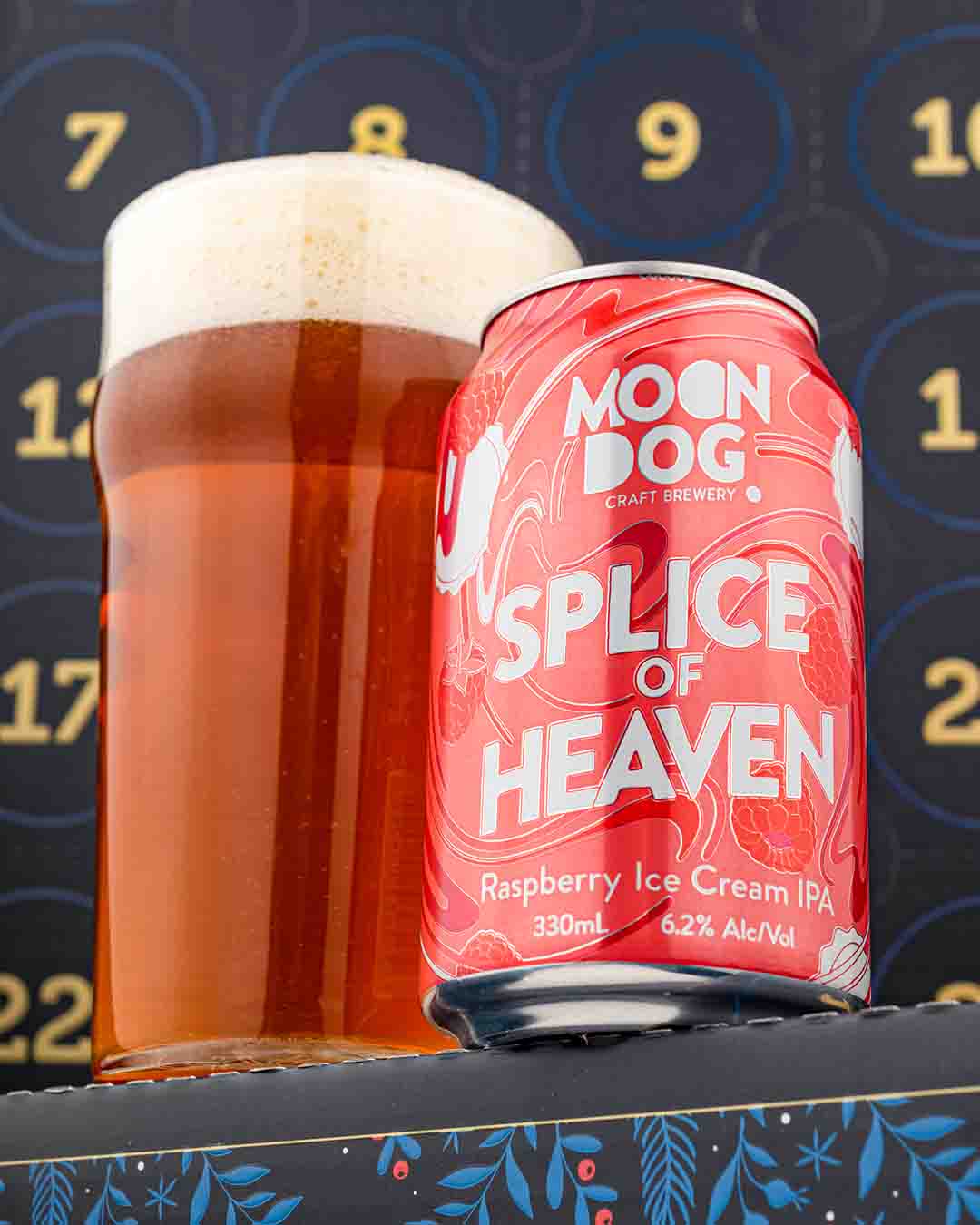 Beer Advent Calendar Day 24 Moon Dog Splice of Heaven Raspberry Ice Cream IPA Milkshake IPA