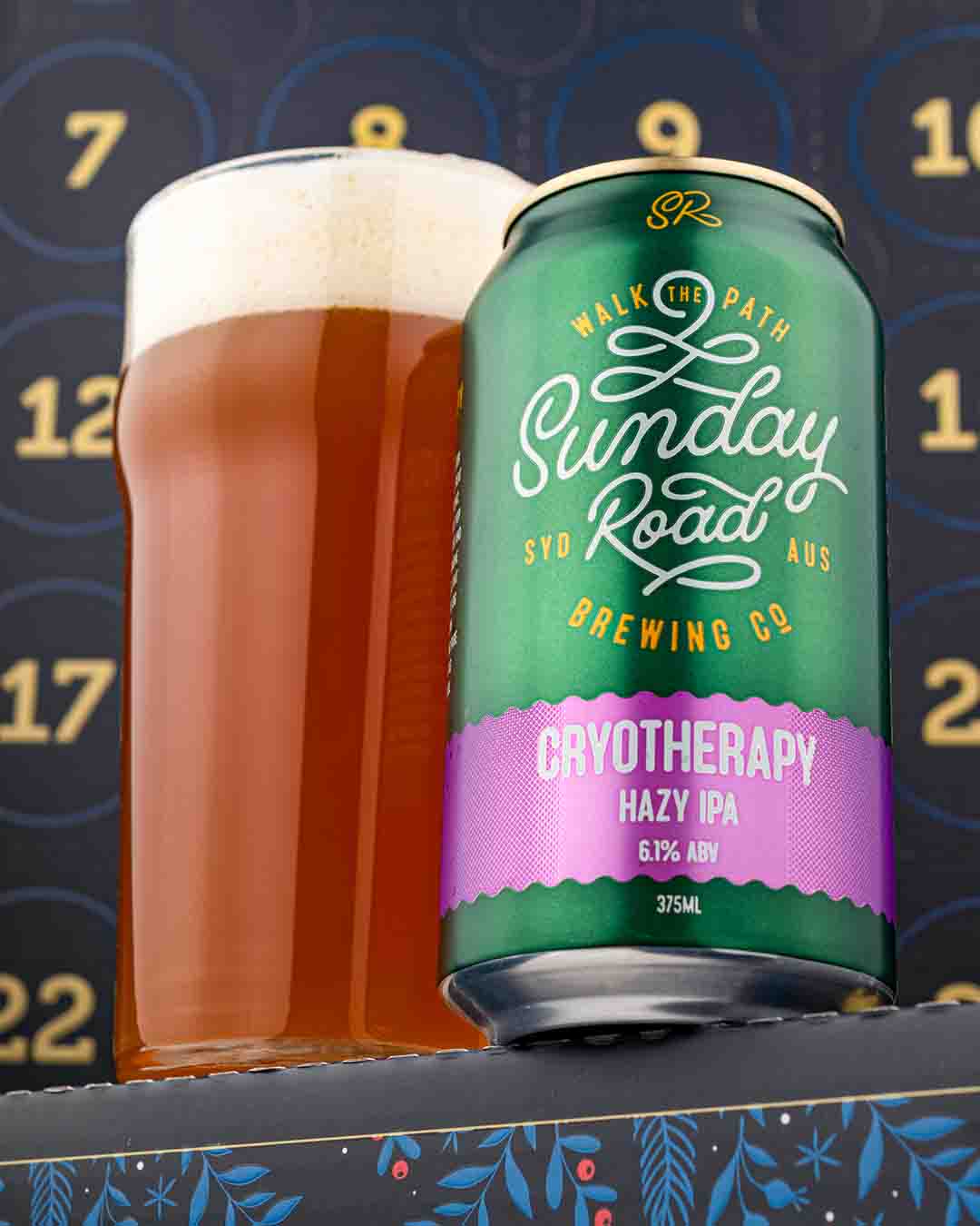 Beer Advent Calendar Day 9 Sunday Road Cryotherapy Hazy IPA