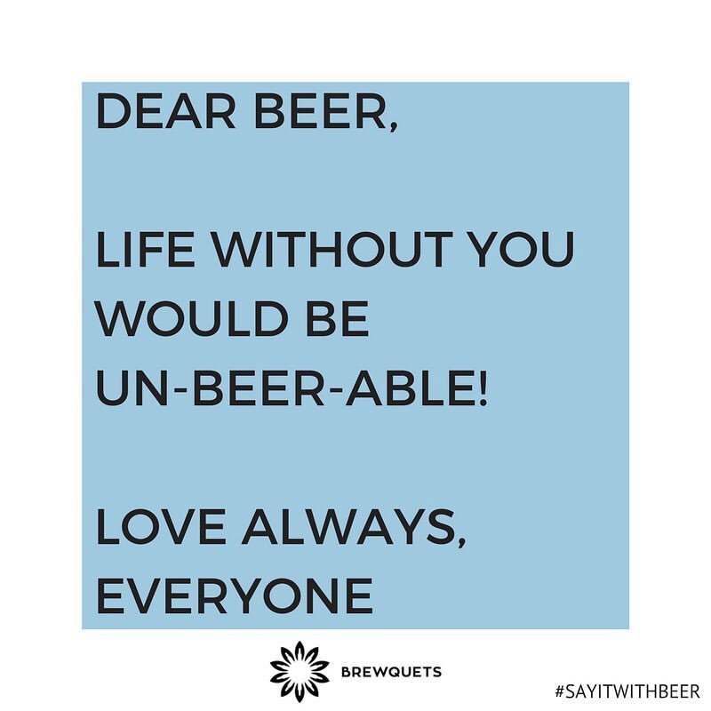 Just our daily love notes to 🍺