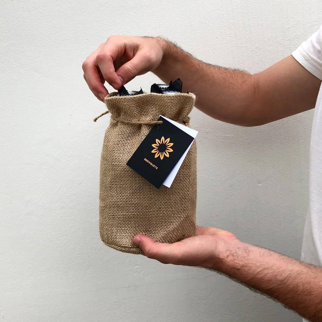 Applying the final touches before this little brew hits the road 🍻🏷🚚