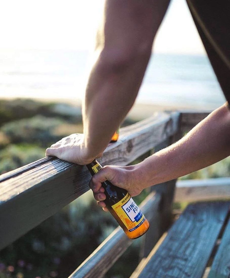 Friday beers on a beautiful evening.