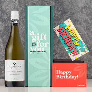 Birthday Sauvignon Blanc Wine & Chocolate Gift Hamper