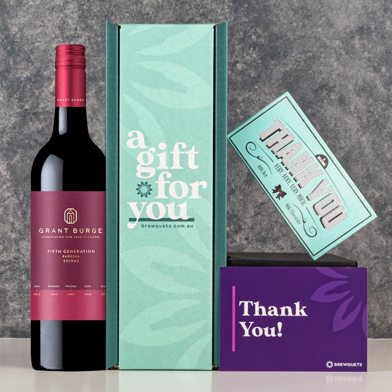 Thank You Shiraz Red Wine & Chocolate Gift Hamper