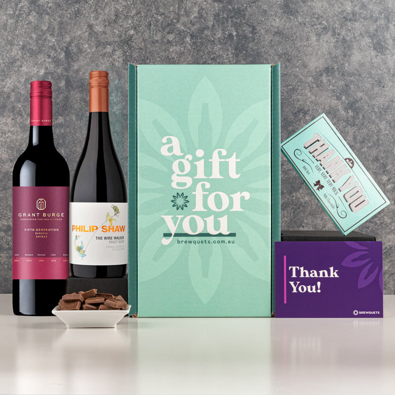 Thank You Duo Red Wine Gift Hamper