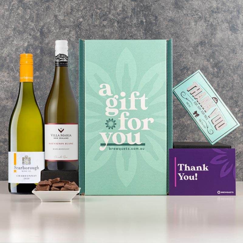 Thank You Duo White Wine Gift Hamper