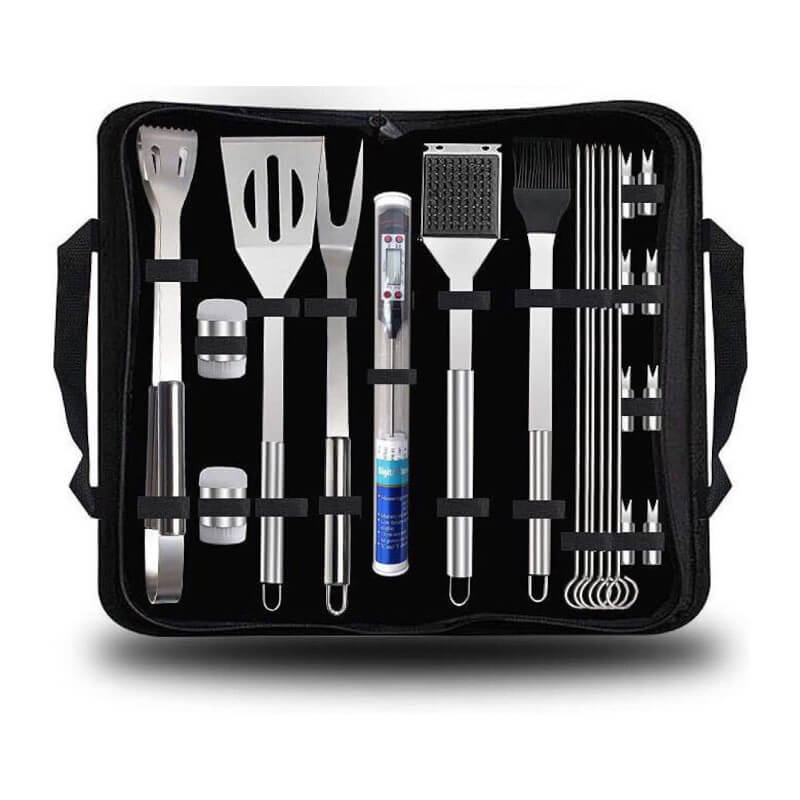 BBQ 25 Piece Utensil Set With Carry Storage Bag