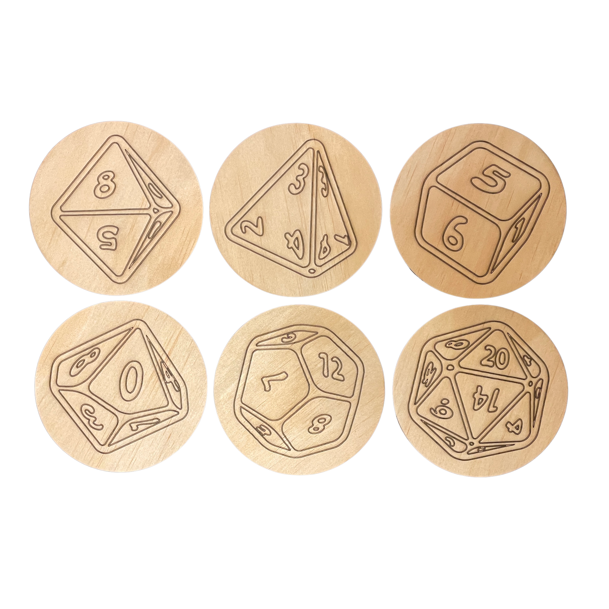Dungeons and Dragons Coasters Set of 6