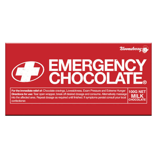 Emergency Milk Chocolate Bar 100g | Australia