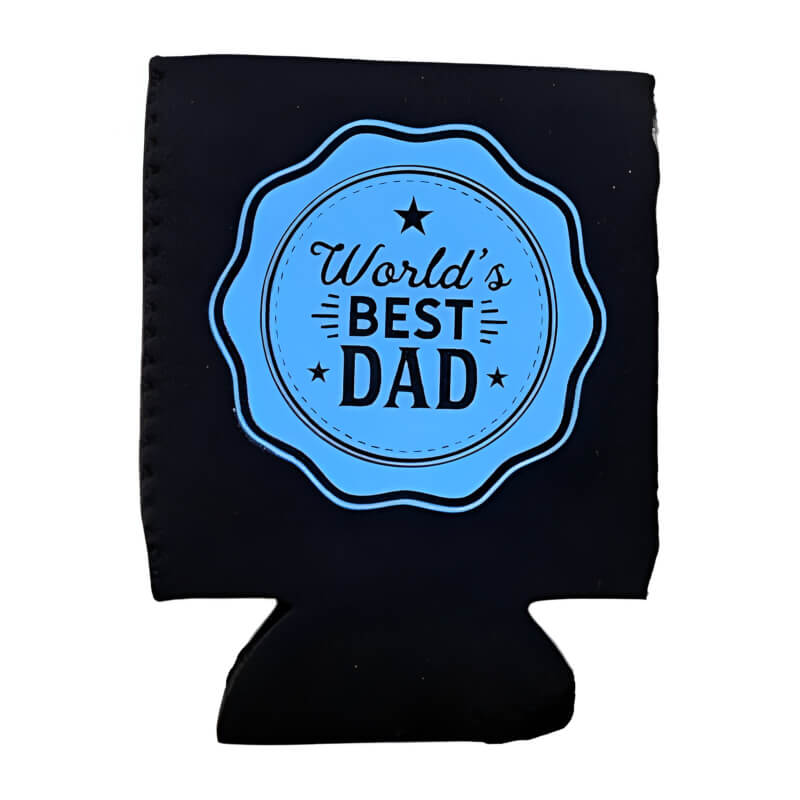 Worlds Best Dad Stubby Holder Folded