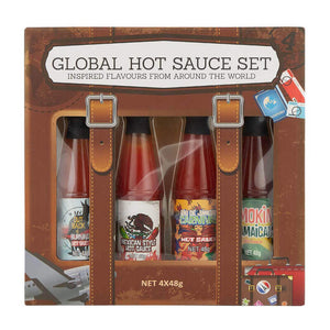 Global Hot Sauce 4 Flavours Set