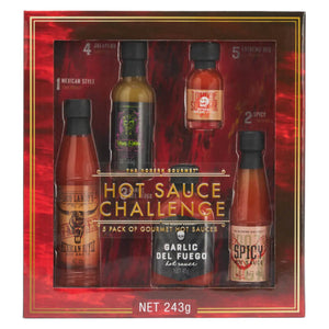 Hot Sauce Challenge 5 Sauce Set Gift Box