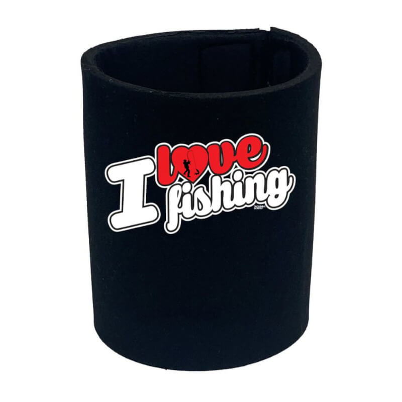 I Love Fishing Stubby Holder Australia