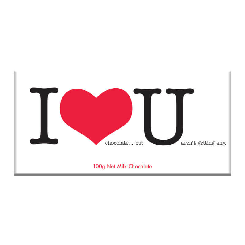 I Love You Milk Chocolate Bar