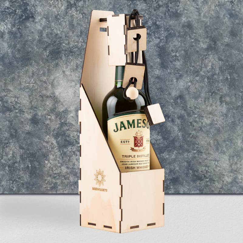 Whisky Bottle Puzzle With Whisky