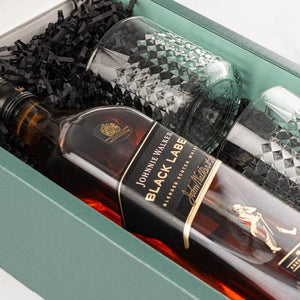 Johnnie Walker Whisky and Glasses Gift Set In Box