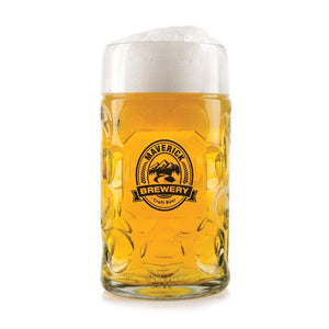 Maverick 1L Classic Glass Beer Stein Clear 10.5x10.5x20cm