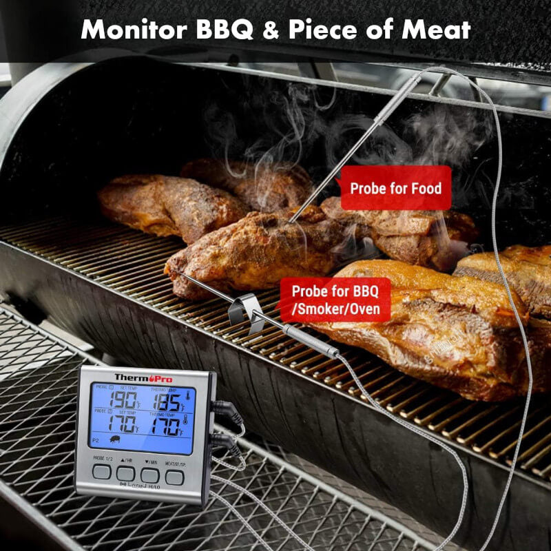 Thermo Pro Digital Food Thermometer w/ Dual Probes - Spice Boys
