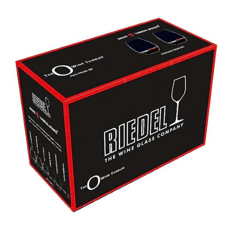 Riedel Red Wine Stemless Wine Glasses Box