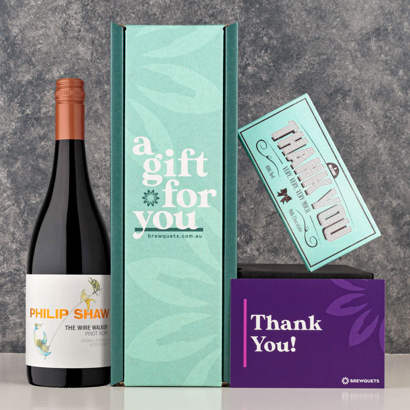 Thank You Pinot Noir Red Wine & Chocolate Gift Hamper