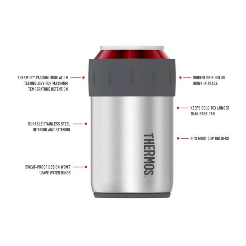Thermos Can Cooler Holder Features