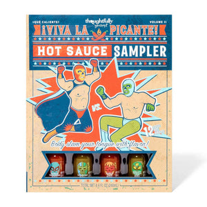 Viva La Picante Hot Sauce Sampler 12 Pack Closed