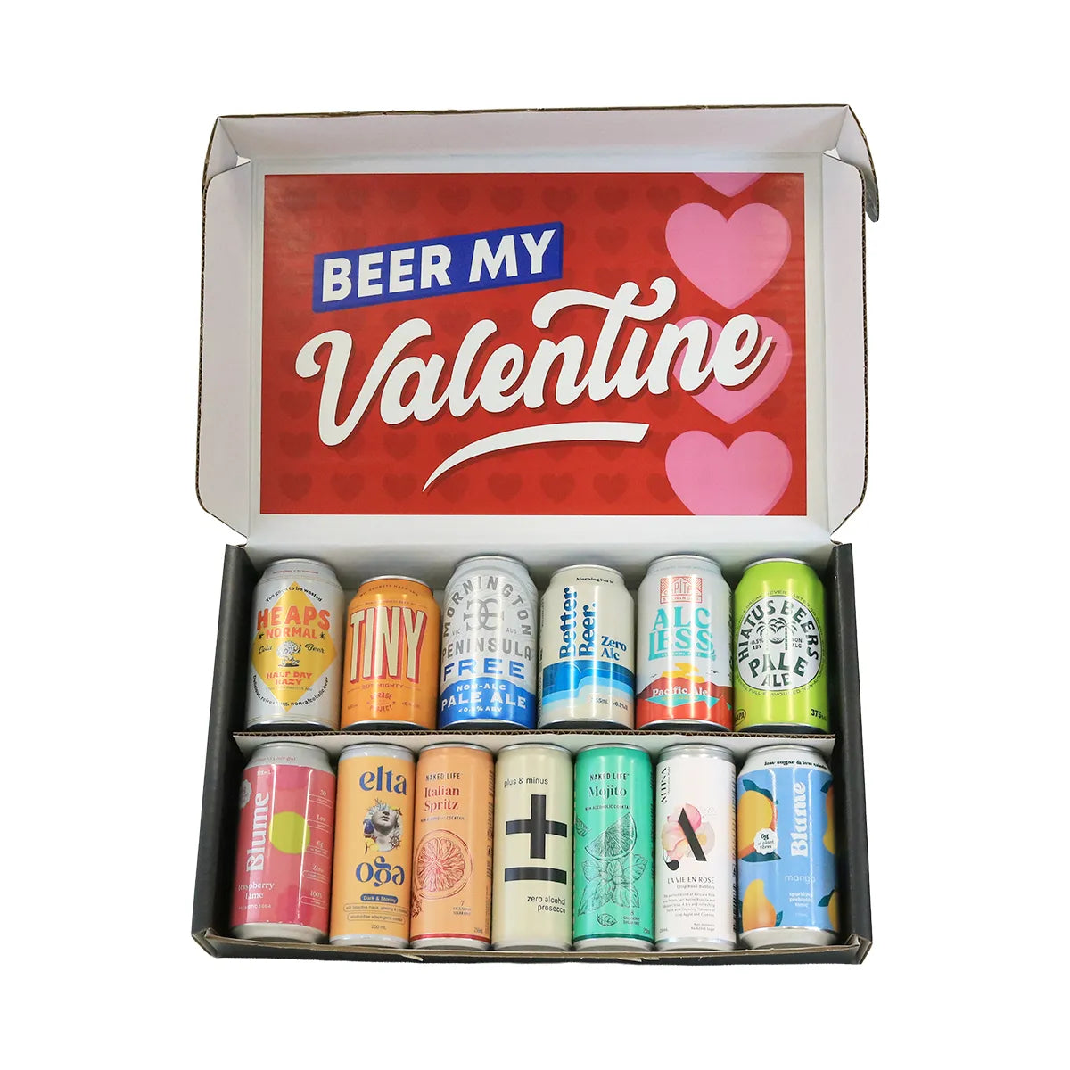 Valentine’s 13 Non-Alcoholic Beers & Cocktails Gift Box