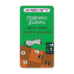 Games Room : The Purple Cow Magnetic Sudoku Green 10.2x1x18.5cm