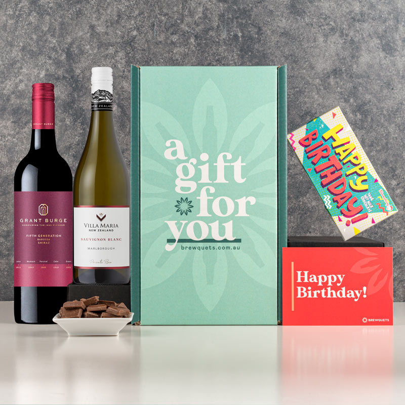 Birthday Duo Red & White Wine Gift Hamper