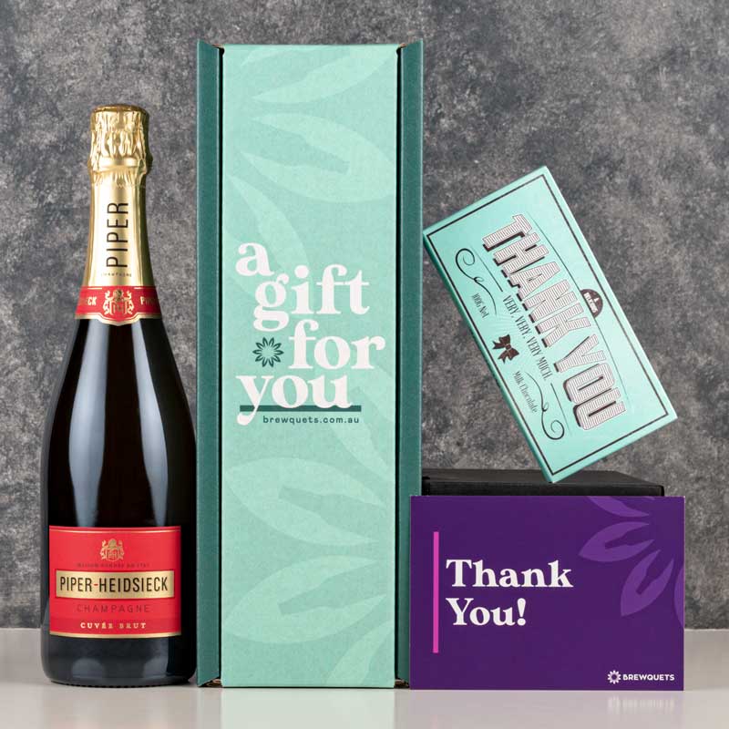 Champagne and Chocolate Thank You Gift Hamper